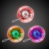 Assorted Color Yo-Yos with Red LEDs